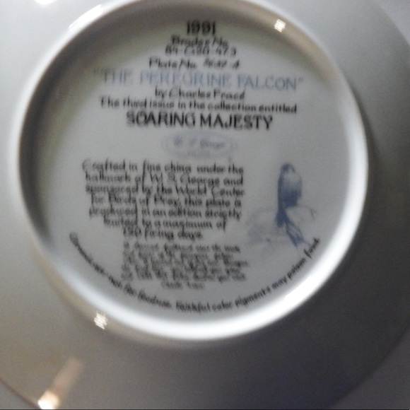 WS George Collectable plate from Soaring Majesty - Picture 2 of 3